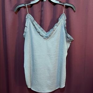 Express Blue/Gray Ruffled Camisole